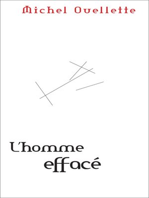 cover image of L' Homme effacé